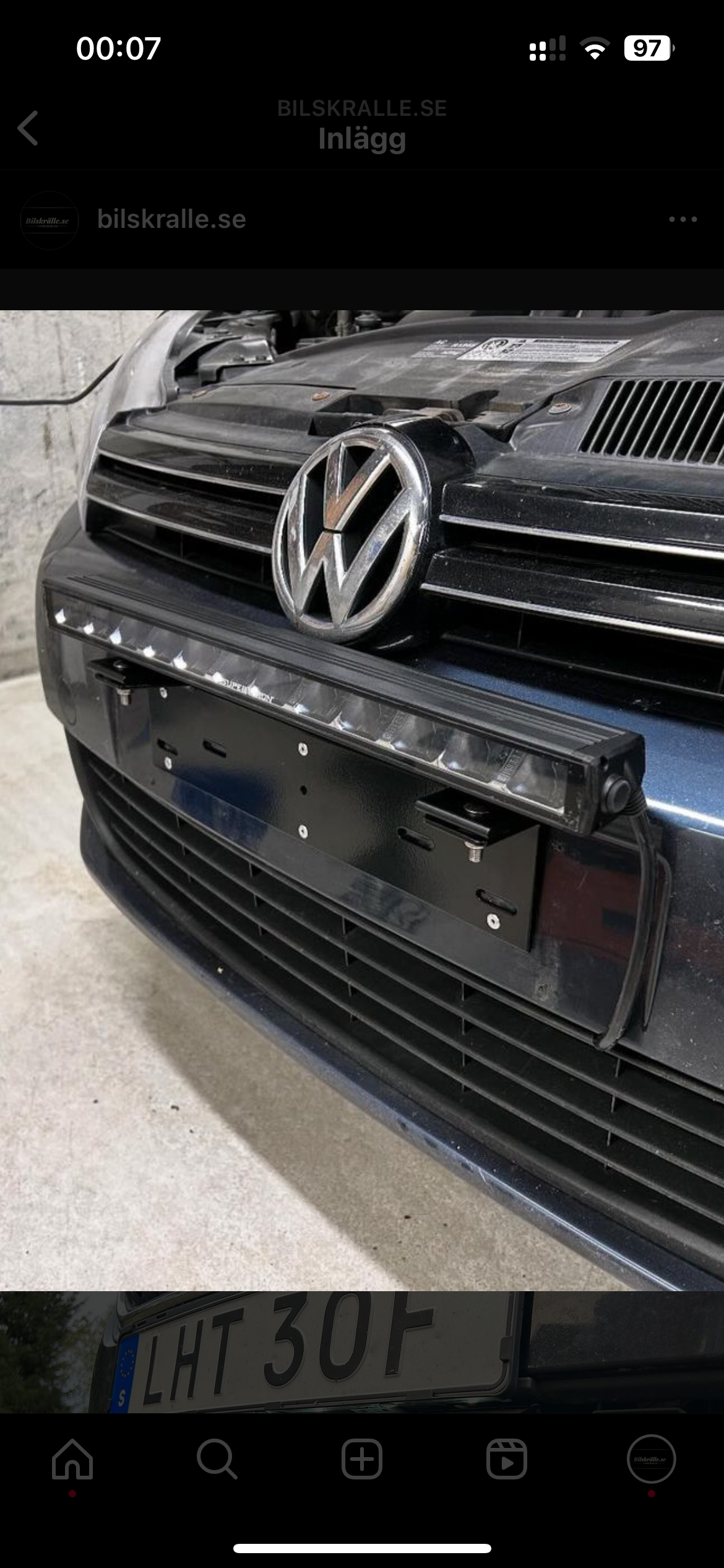 Fusion 600 xpe på en vw golf